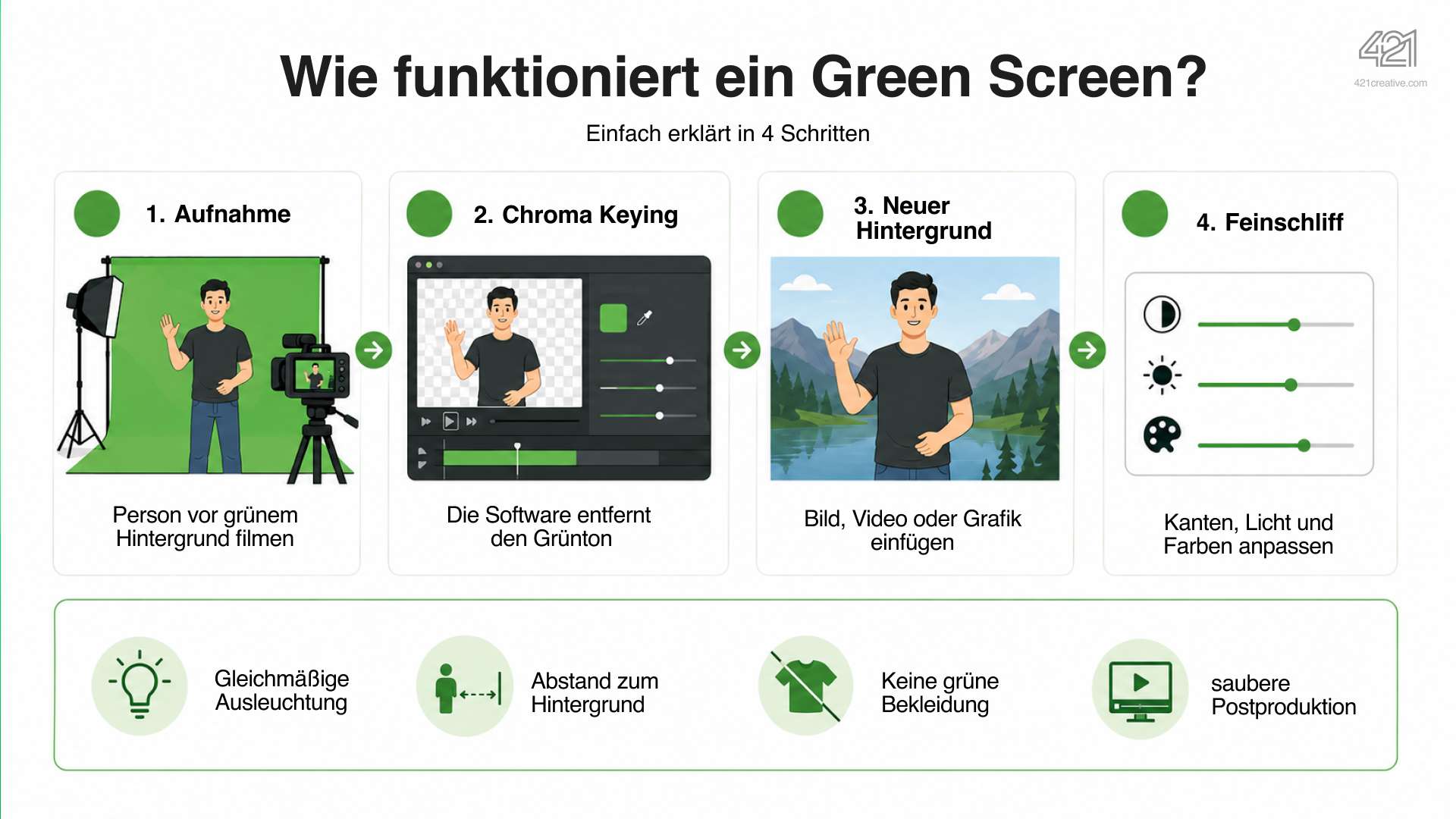 Green Screen einfach erklärt in 4 Schritten